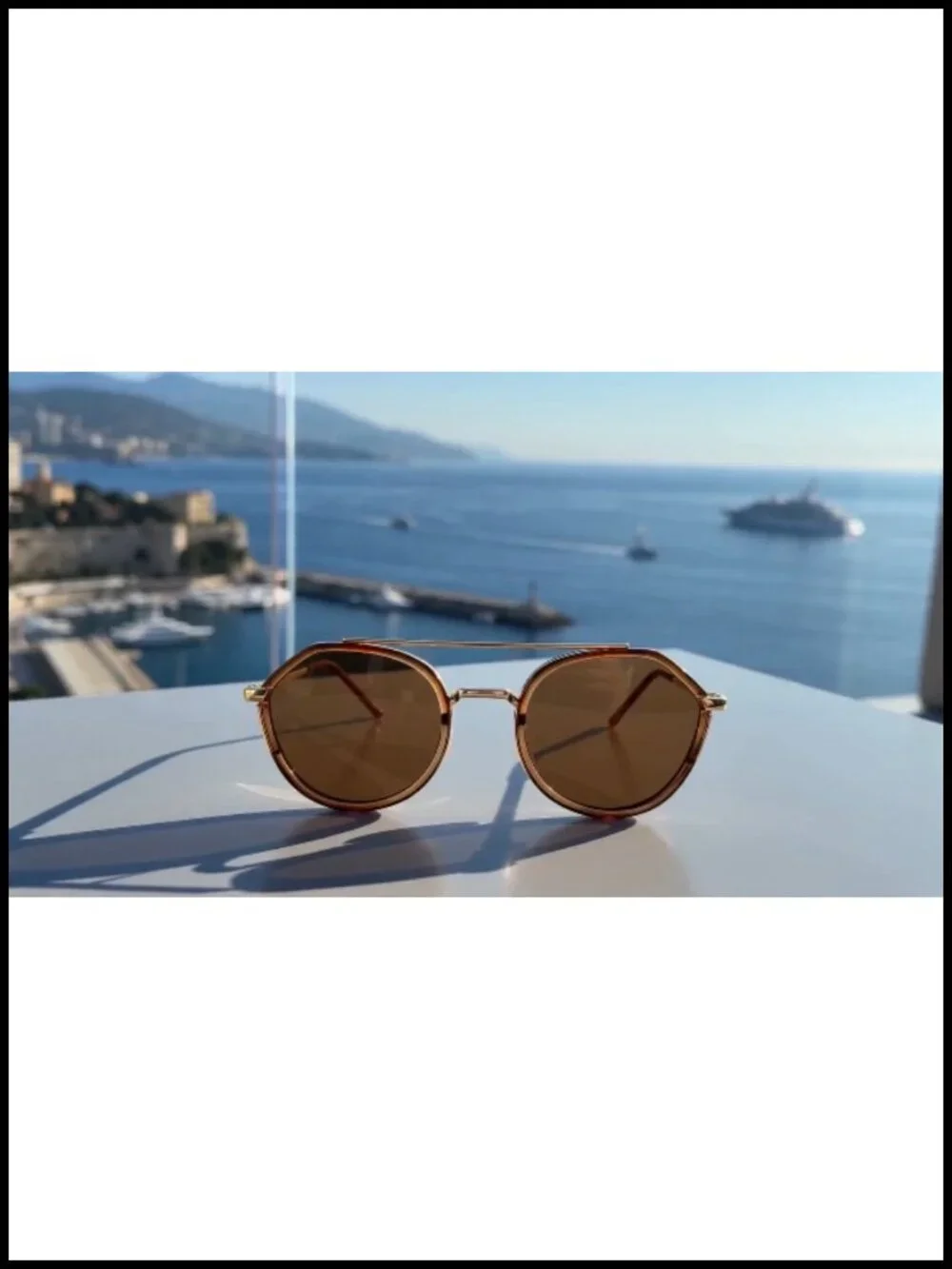 Tangle Free Aviator Polarized Sunglasses Retro Round Frame Fashion